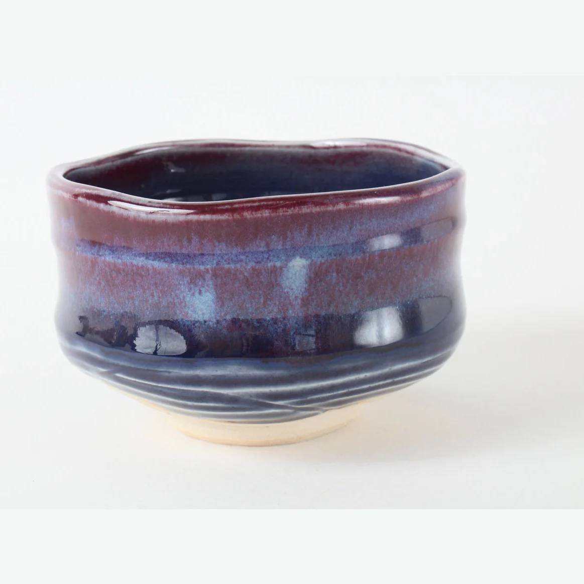 Murasaki Shinsha Purple Cinnabar Matcha Bowl - Image 6