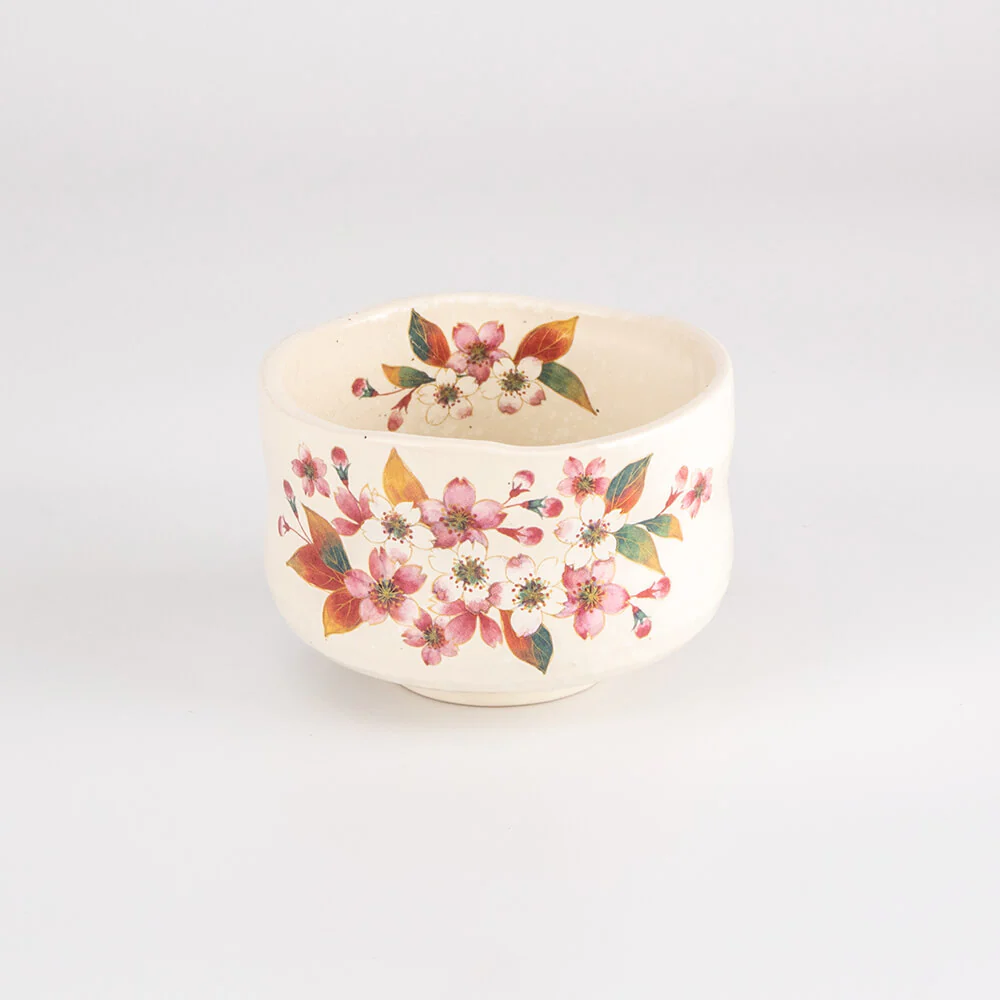 Manyo Kobiki Floral Matcha Bowl 5P Set - Image 3