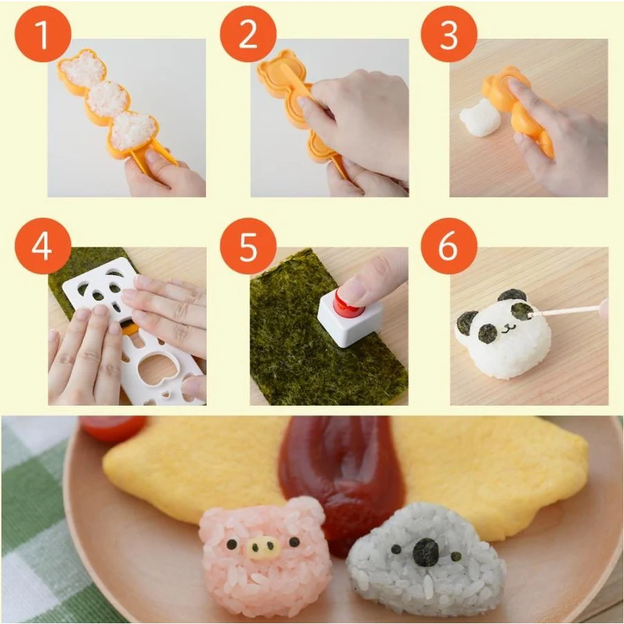 Arnest Animal Small Onigiri Mould Set - Image 4