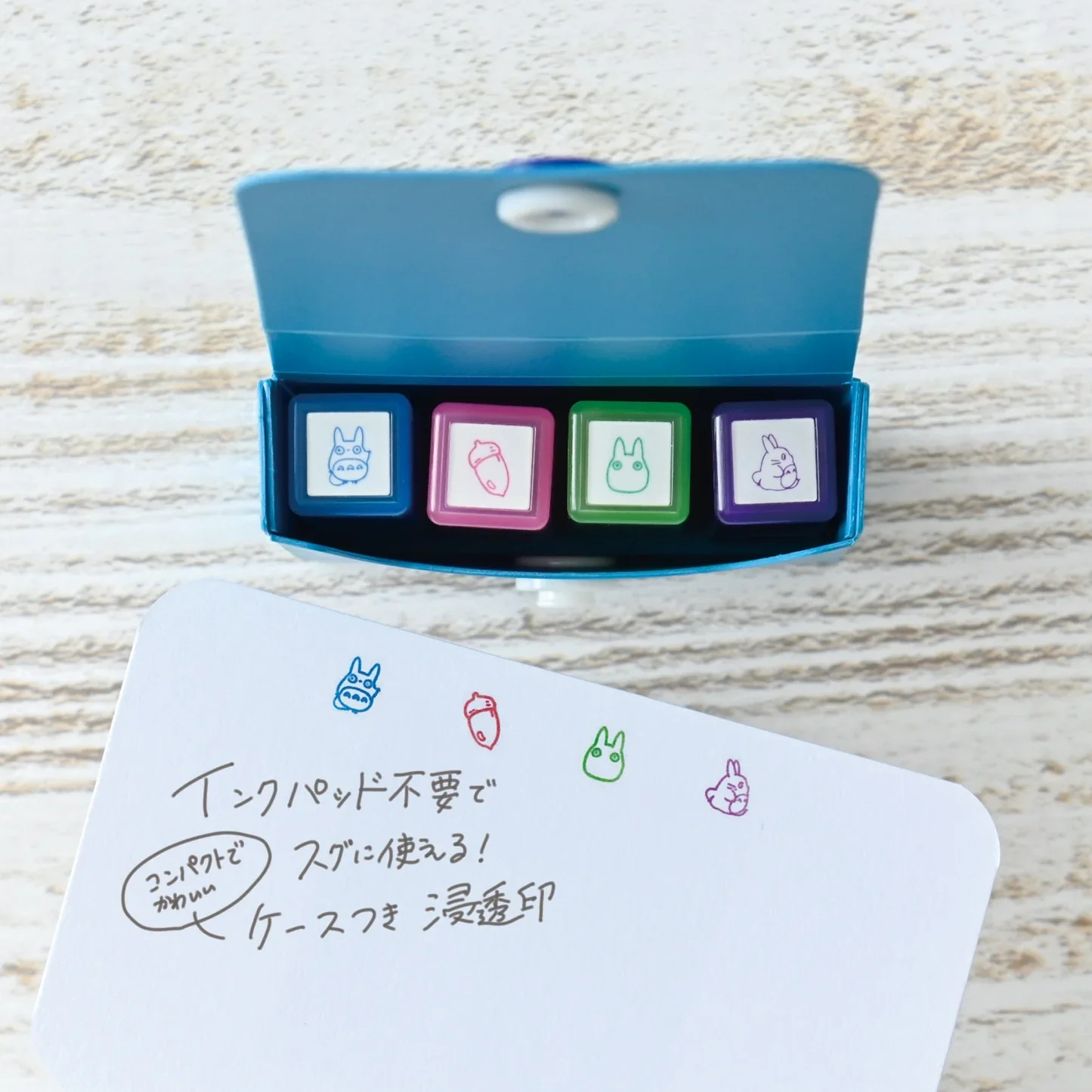 Beverly Mini Mini Stamp 4P Set – Totoro - Image 4