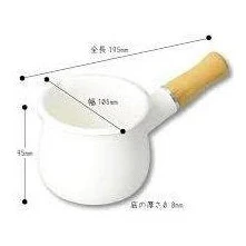 Pearl Life Blan Kitchen Enamel Milk Pan 10cm - Image 2