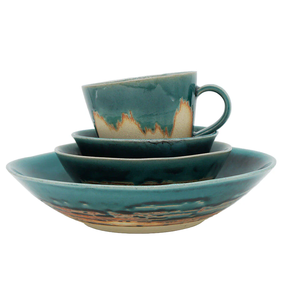 Chips Bread&Rice Mug - Turquoise Blue - Image 3