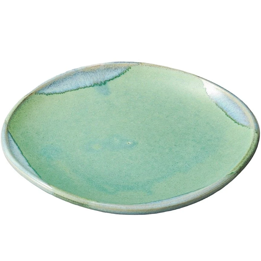 Deep Sea Green Round Serving Plate 22.5D