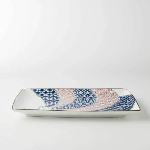 Edokko Shozui Edokko Dinosaur Rectangular Plate 13.5×23.5 - Image 5
