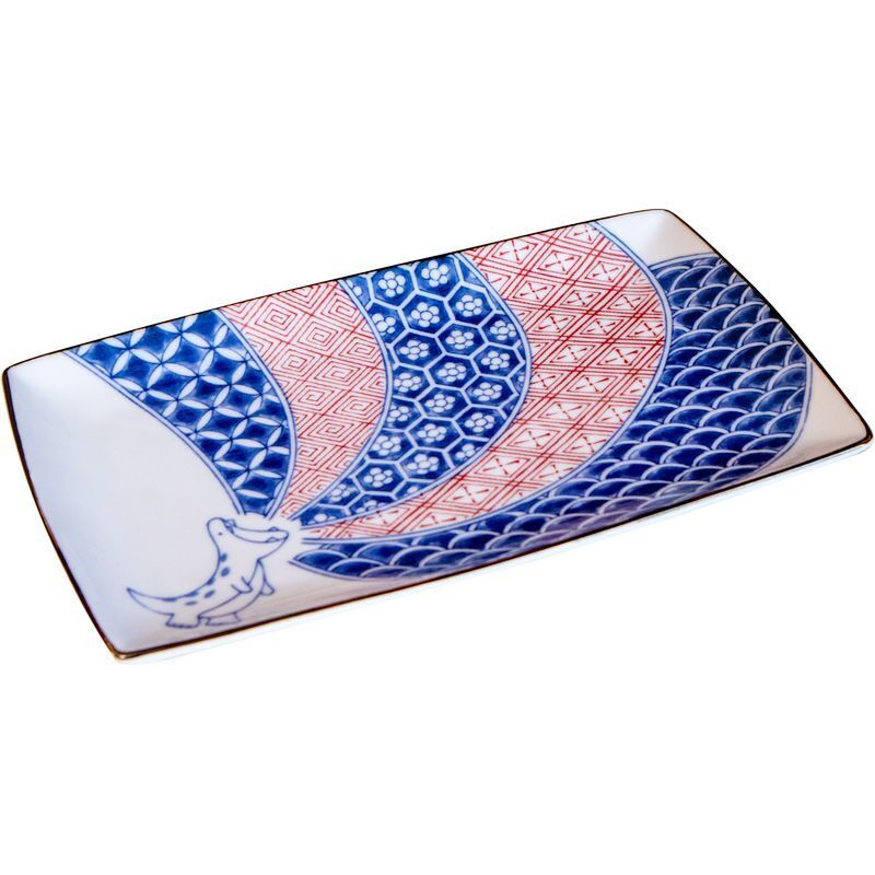 Edokko Shozui Edokko Dinosaur Rectangular Plate 13.5×23.5 - Image 7
