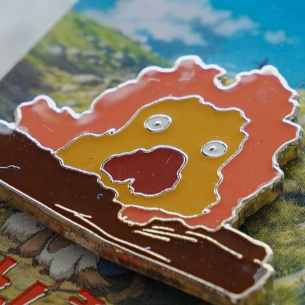 Ensky Howl’s Moving Castle Calcifer Pin Badge - Image 2