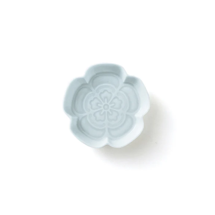 Gaku Small Dish (Mokko) Blue-White