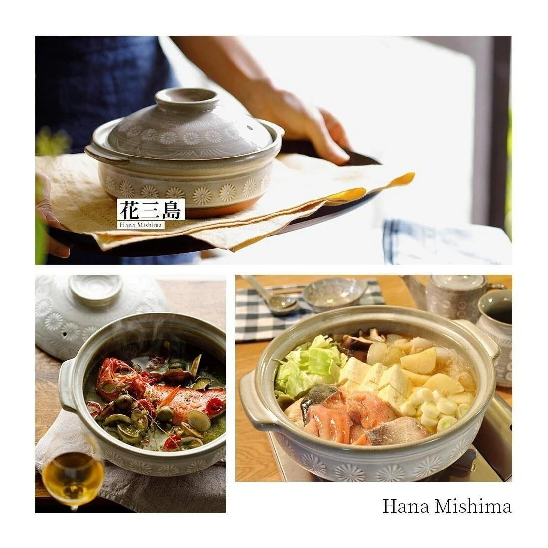 Ginpo Hana Mishima Claypot 2.2L Size 8 - Image 7