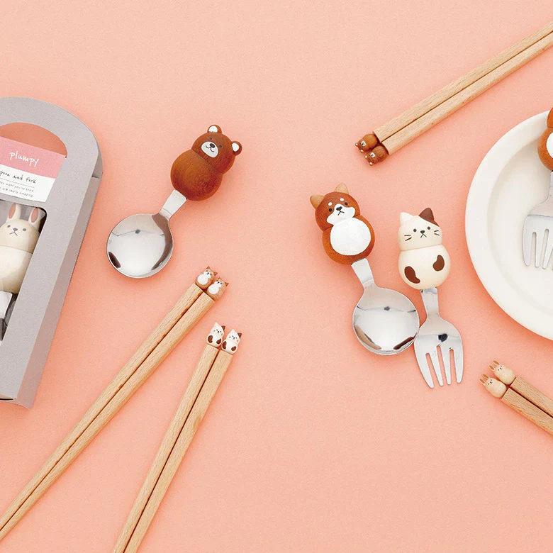 Grapport Plumpy Shiba Inu Kids Cutlery Set 2Pcs - Image 3