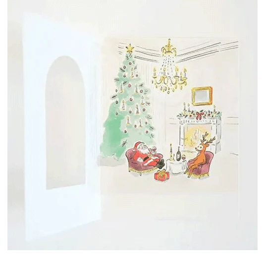 Greeting Life Christmas Luxury Santa Card - Living - Image 2