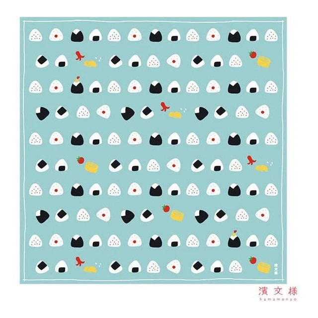 Hamamonyo Onigiri Furoshiki Wrapping Cloth 50x50