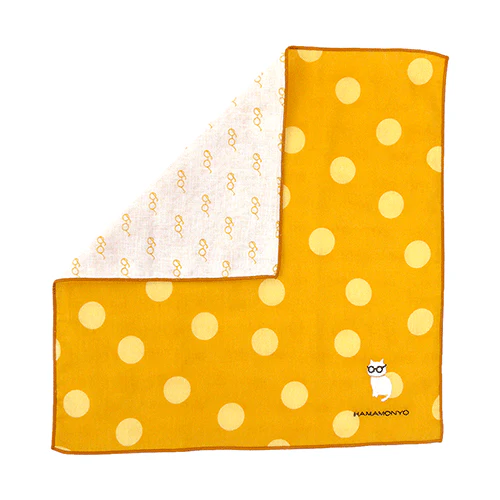 Hamamonyo Polka Dots & Cat Glasses Face Towel - Image 3