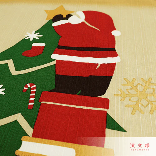 Hamamonyo Santa Decorating Furoshiki Wrapping Cloth 50cm - Image 2