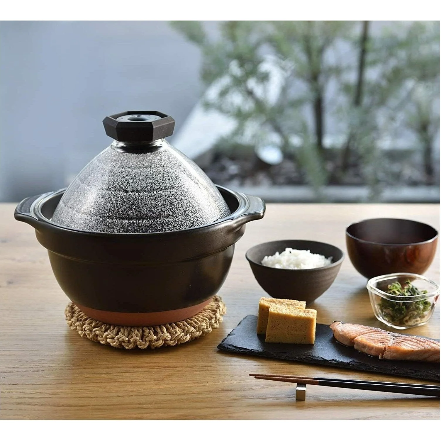 Hario GOHANGAMA Glass Lid Rice Cooker (2-3 Cups) - Image 2