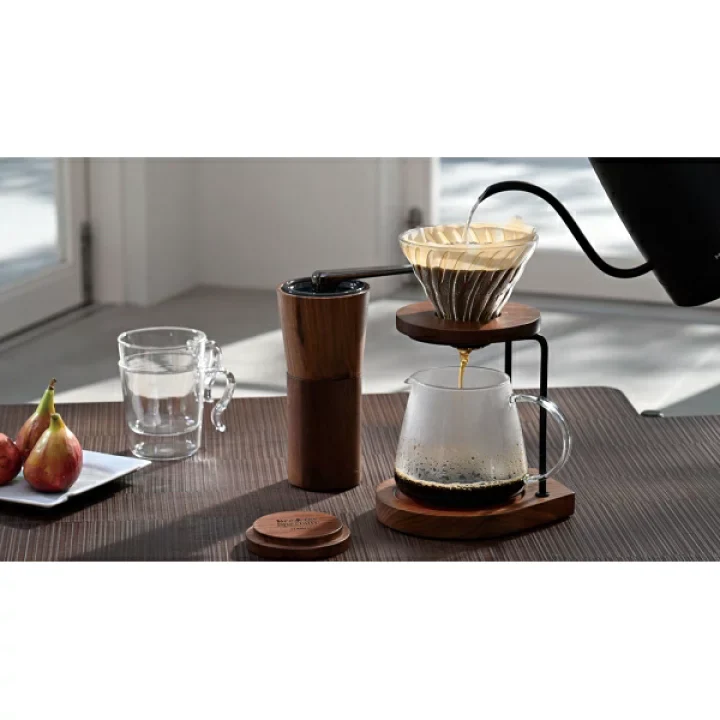Hario V60 Glass Dripper Walnut - Image 3