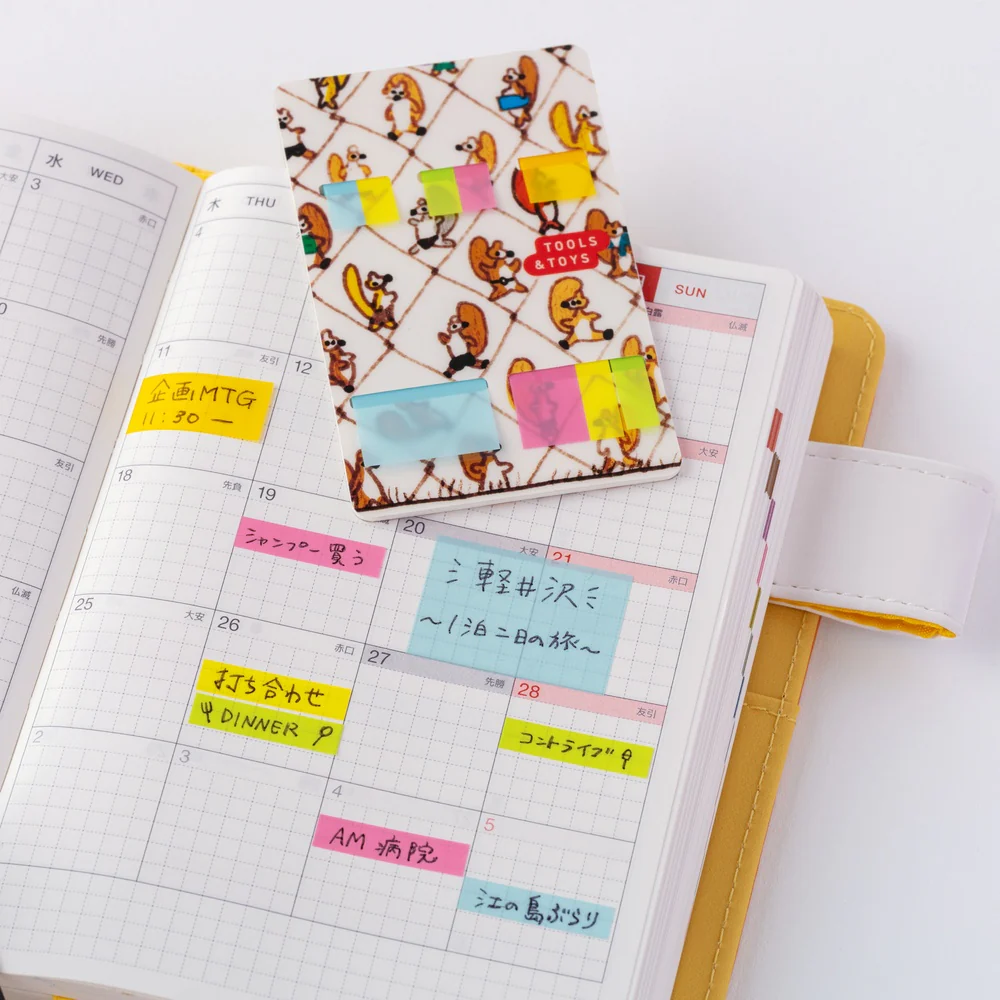 Hobonichi Techo 100%ORANGE: Hobonichi Translucent Sticky Notes - Taking a Break - Image 2