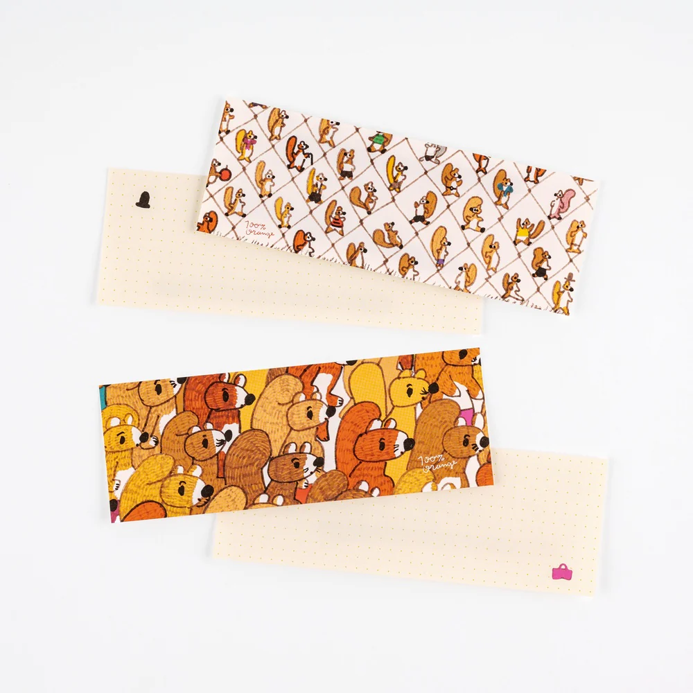 Hobonichi Techo 100%ORANGE: Letter Set - Squirrel’s Moving Day - Image 4