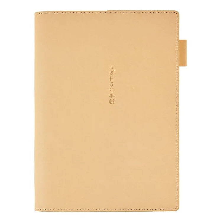 Hobonichi Techo 5-Year Techo Leather A6 Size Cover (Natural)