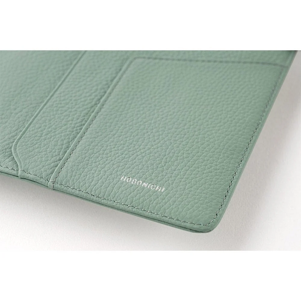 Hobonichi Techo A5 Cousins Leather: Water Green Cover Only - Image 4