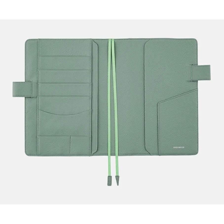 Hobonichi Techo A5 Cousins Leather: Water Green Cover Only - Image 8