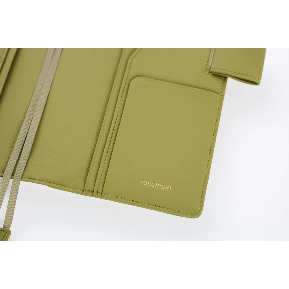 Hobonichi Techo A6 Original Planner Cover - Leather: Sage Green - Image 3