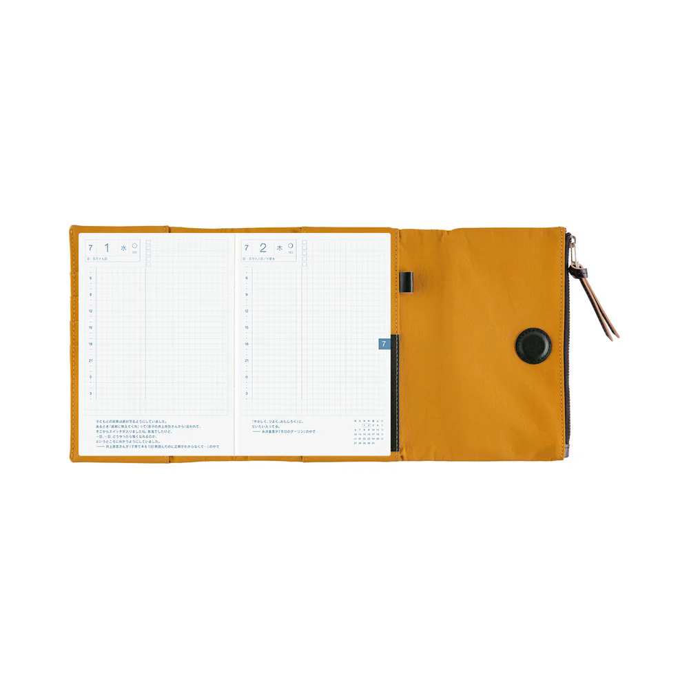 Hobonichi Techo A6 Original Planner Cover - Tragen: Mustard - Image 11