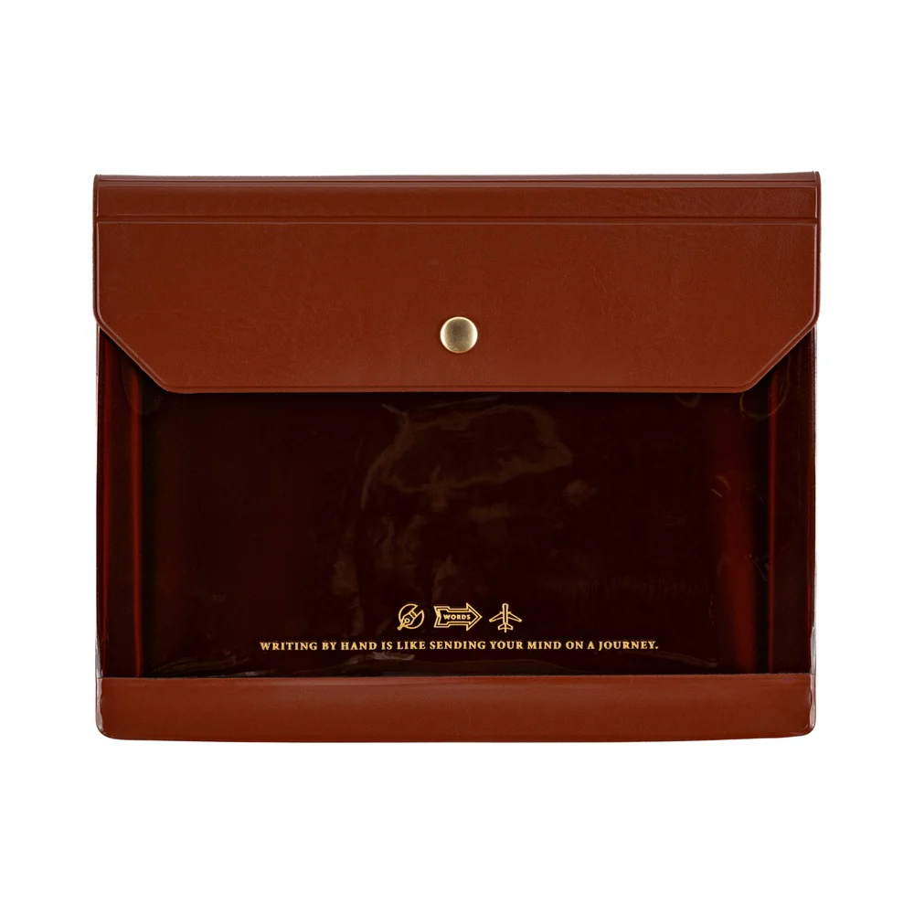 Hobonichi Techo Alettone: Document Case for A6 Size (Brown)