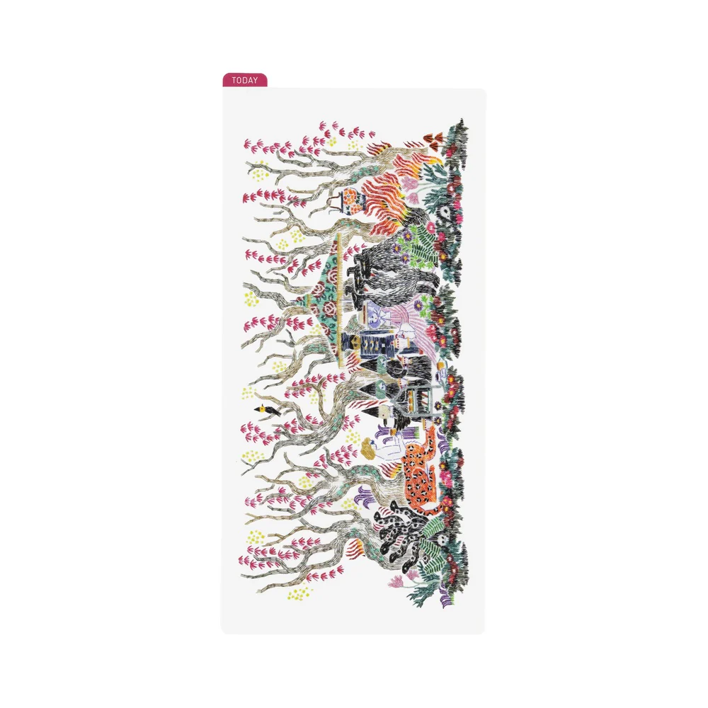Hobonichi Techo iyo okumi: Hobonichi Pencil Board for Weeks (Happy Tea Time - Group Party)