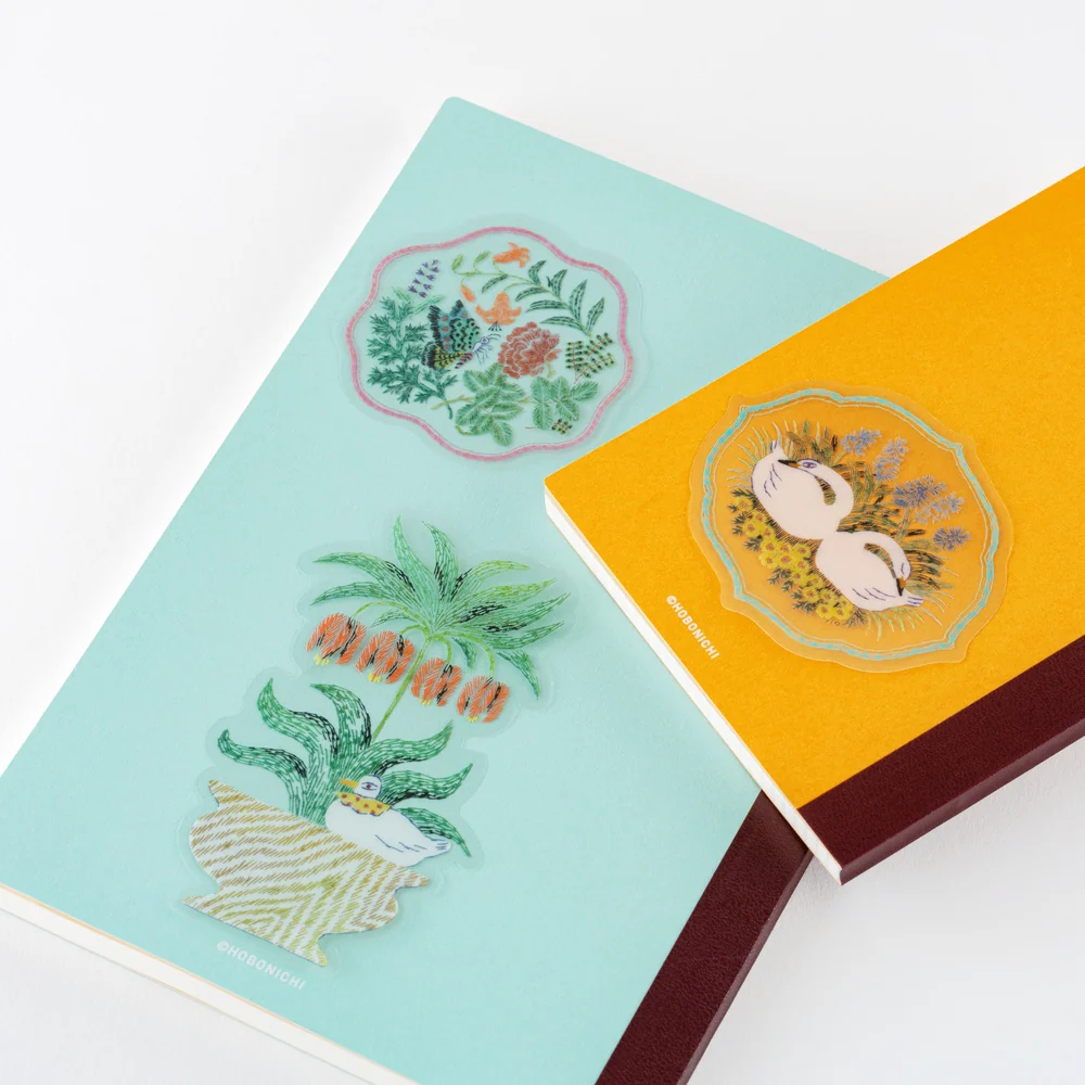 Hobonichi Techo iyo okumi: Transparent Embroidery Sticker Set - My Garden - Image 6