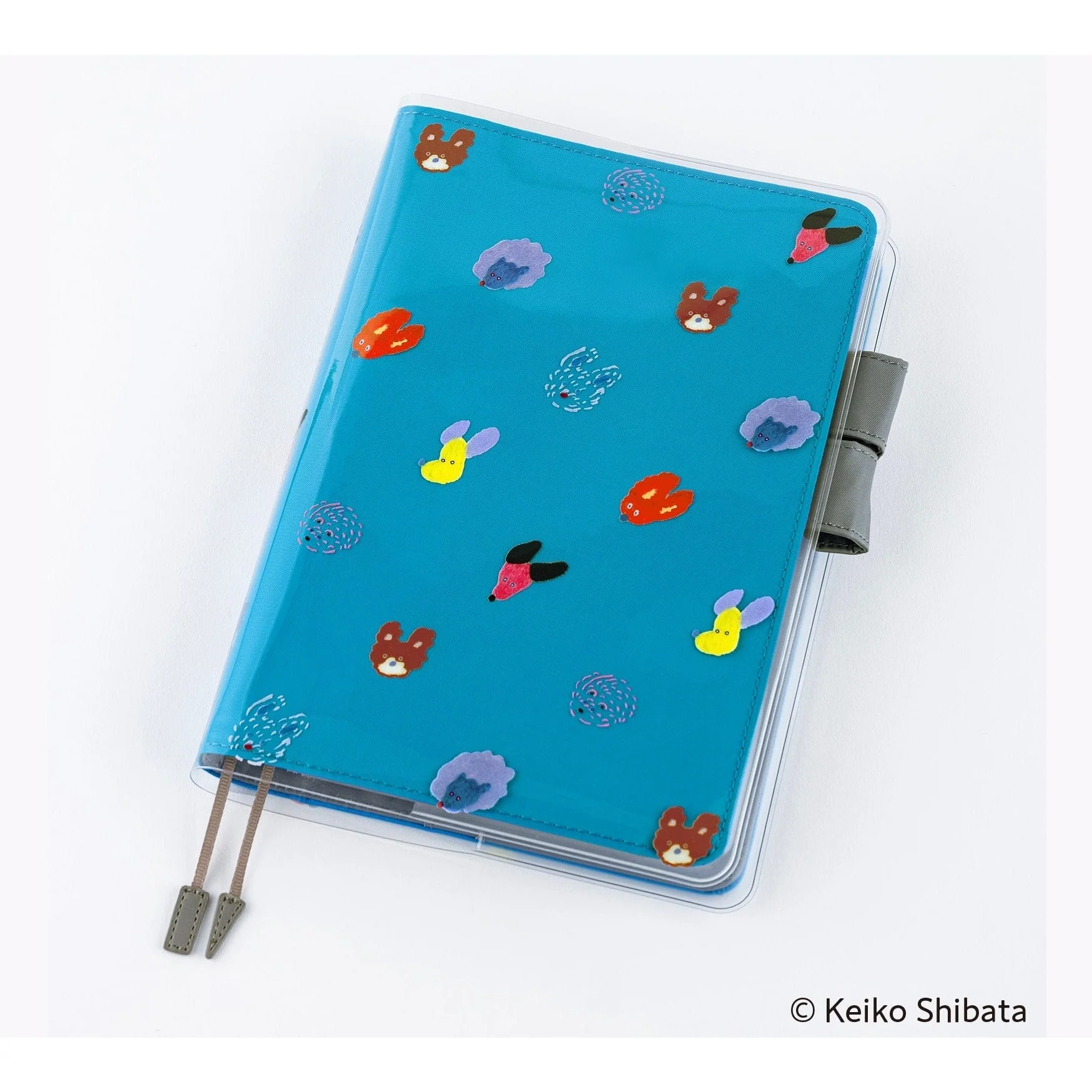 Hobonichi Techo Keiko Shibata: Cover on Cover for A5 Size (Dog Ears Fluttering in the Wind) - Image 3