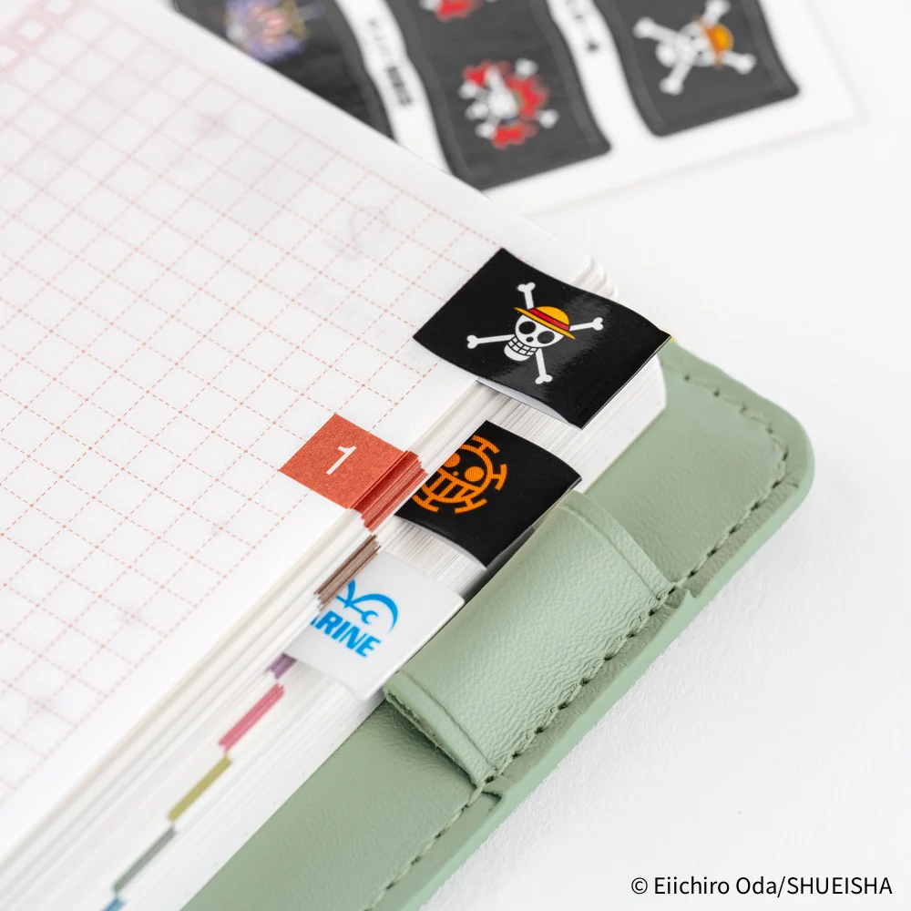 Hobonichi Techo ONE PIECE magazine: Pirate Flag Index Stickers - Image 3