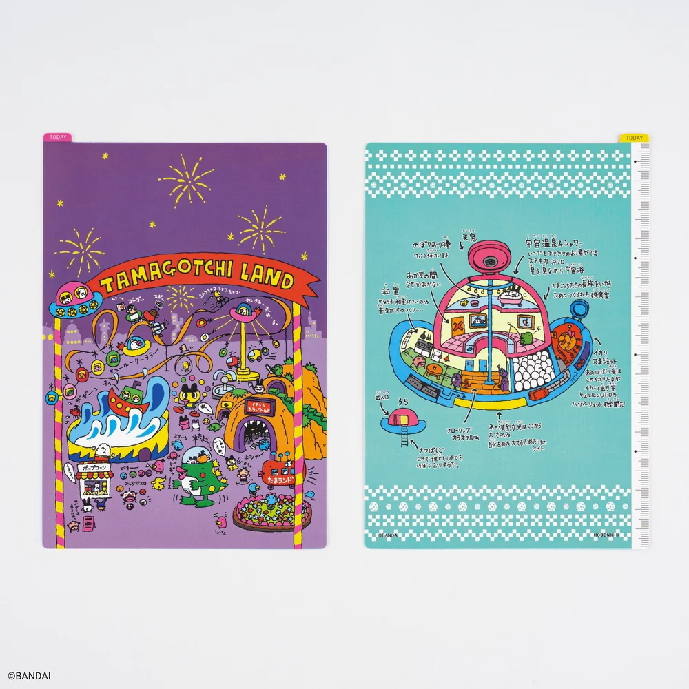 Hobonichi Techo Tamagotchi: Hobonichi Pencil Board for A5 Size (Tamagotchi Land) - Image 2