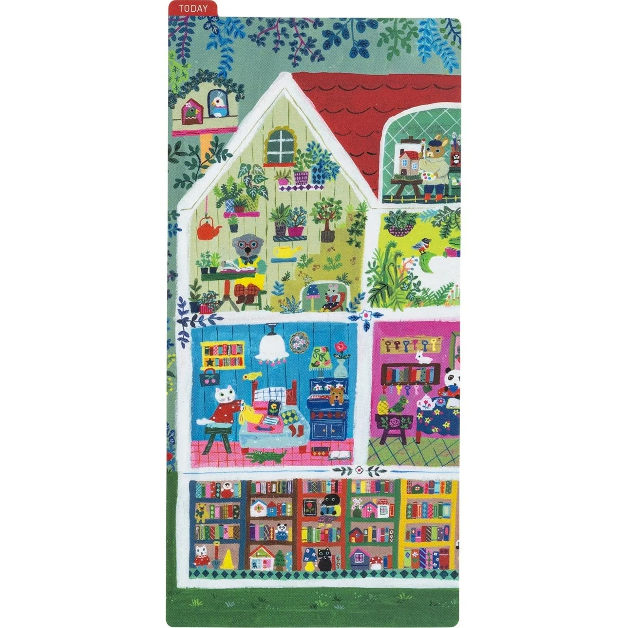 Hobonichi Techo Yumi Kitagishi: Hobonichi Pencil Board for Weeks (Animal Condo)