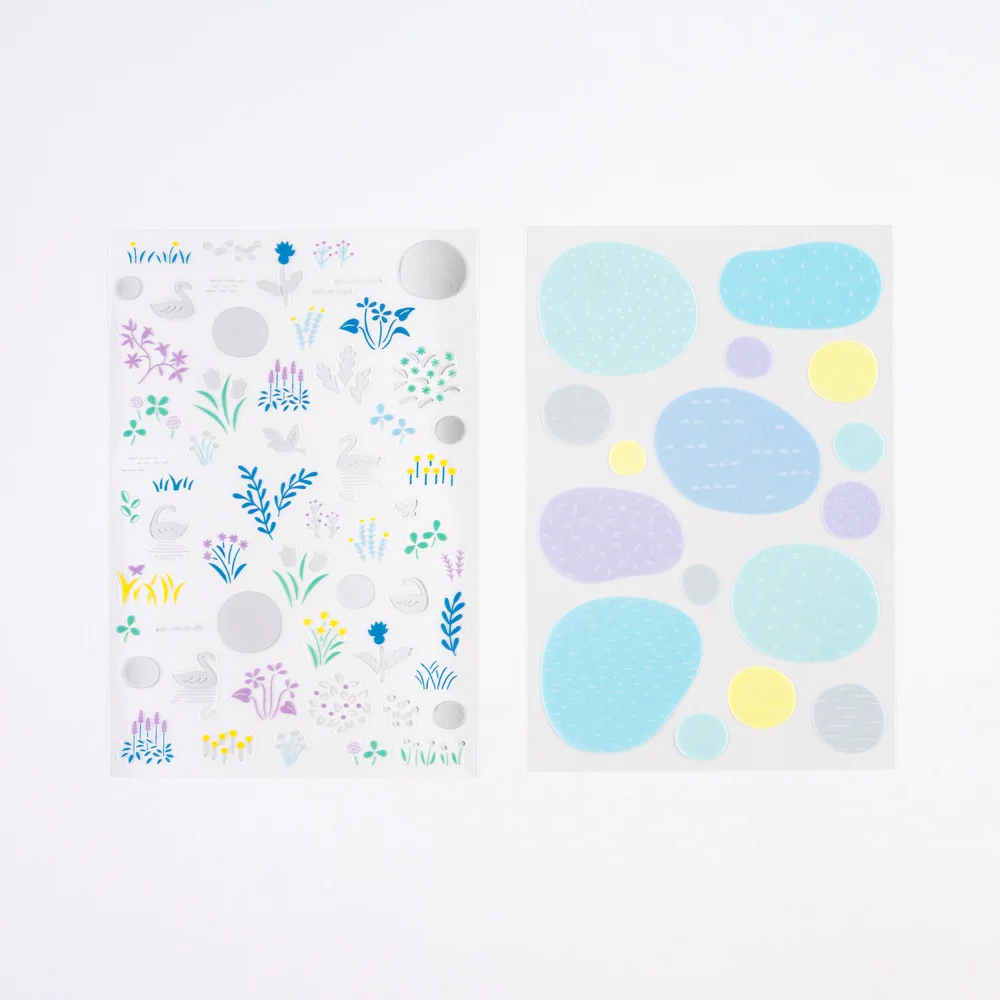 Hobonichi Techo Yuri Sanae: Layering Stickers (Forest Lake)