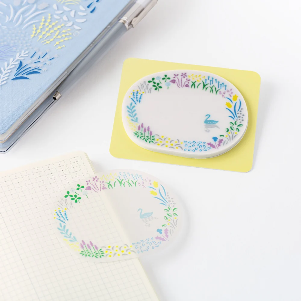 Hobonichi Techo Yuri Sanae: See-Through Sticky Notes (Forest Lake) - Image 2