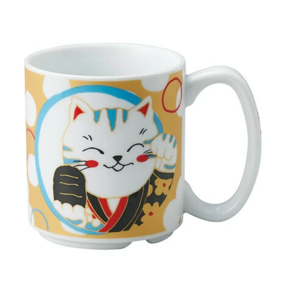 Ichiyama Fuku-neko Sabatora Cat Mug 240ml (White)