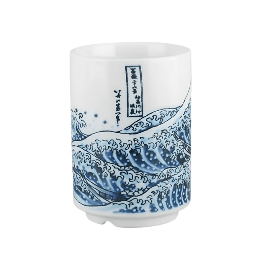 Ichiyama Soho Hokusai Wave Yunomi Tea Cup 270ml - Image 2