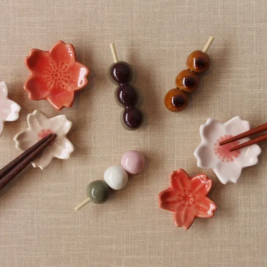 Ihoshiro Tri colour Dango Chopstick Rest - Image 6