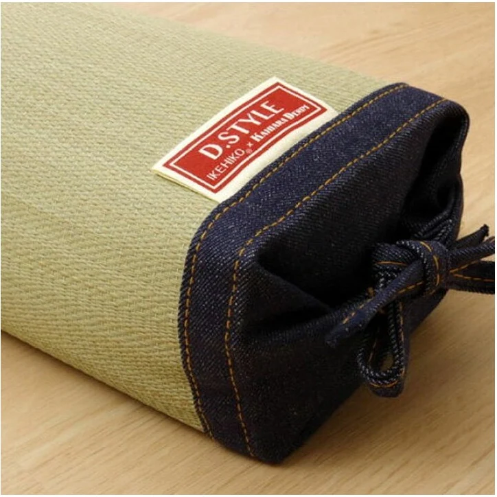 Ikehiko Igusa x Denim Block Pillow 30x15cm - Image 9
