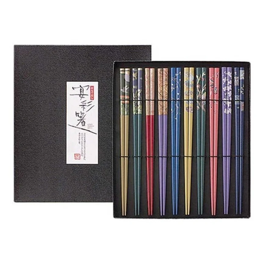 Ishida Irodori Zen Lacquer Chopsticks 10P Gift Set - Image 2