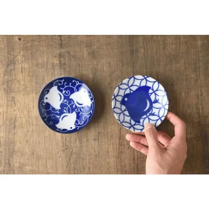 Japanese Chidori-zukushi Small Plate 5P Set - Image 2