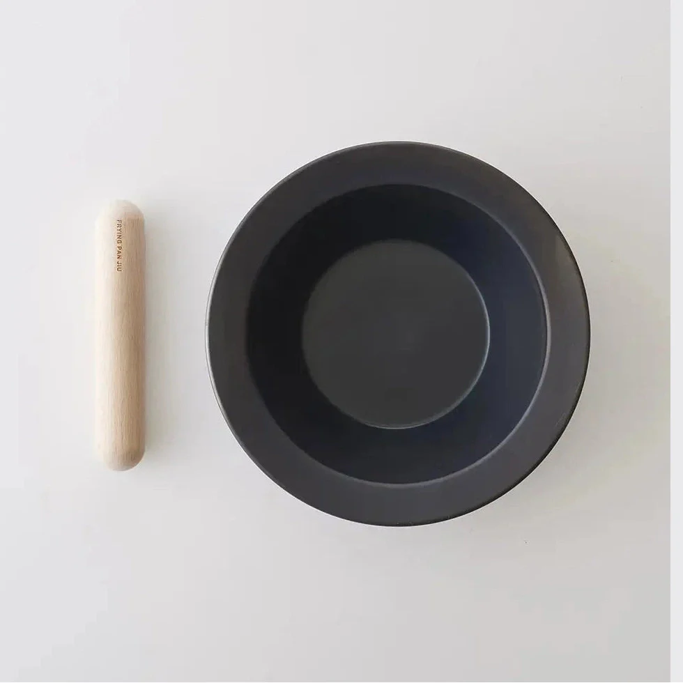 JIU Frying Deep Pan Pot M with Beech Handle Set - Image 4