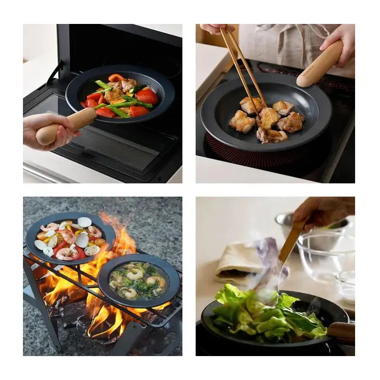 JIU Frying Pan M with Beech Handle Set - Image 3