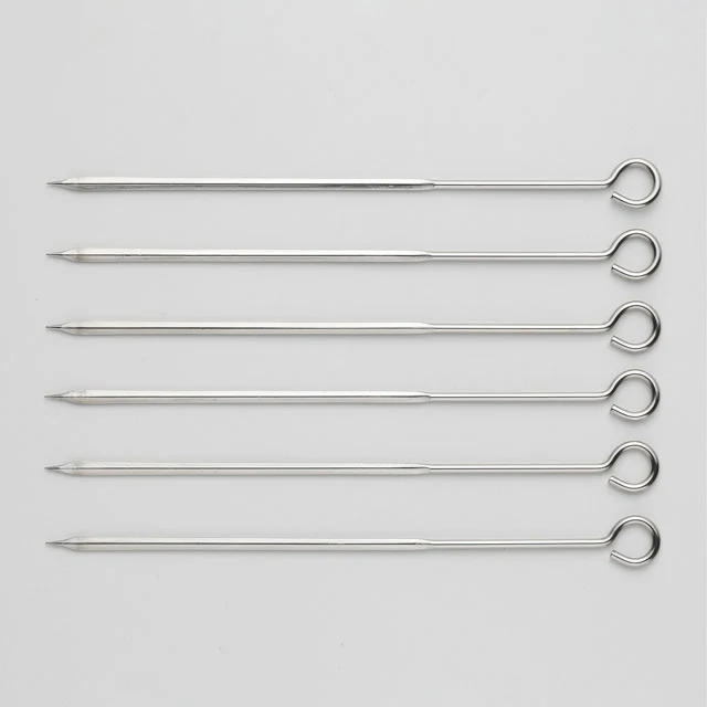 Kajidonya Stainless Steel BBQ Skewers 6pcs