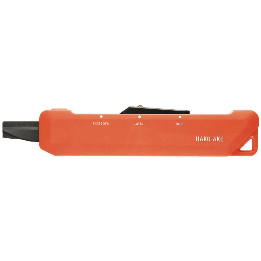 Kokuyo Hako-Ake 2Way Portable Cutter Scissor - Titanium Blade - Orange - Image 4