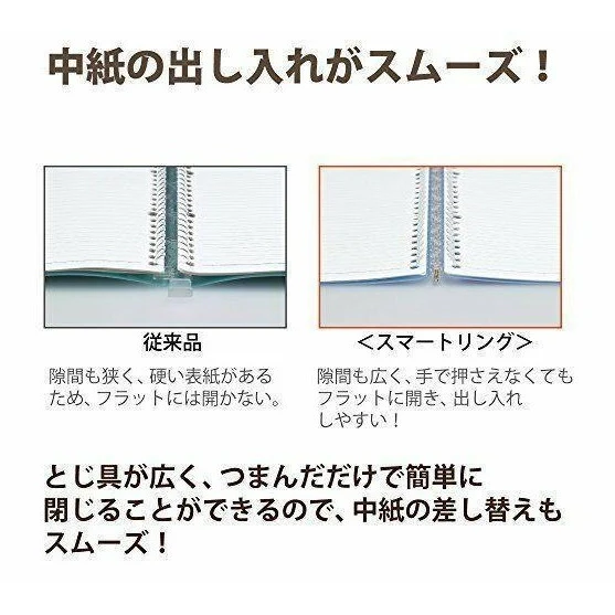Kokuyo Campus B5 Smart Ring Binder 25 Sheet Capacity - Image 12