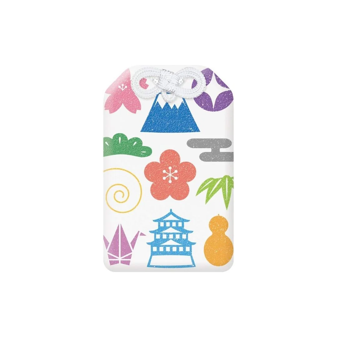 Kyoei Omamori Charm Name Card Holder - Japanese Landmarks