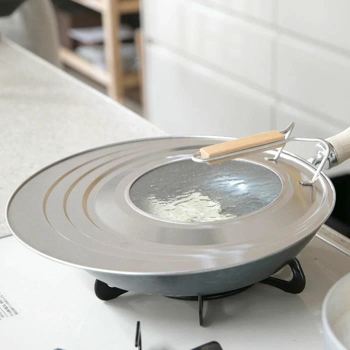 Kyoto Katsugu Stainless Steel Pan Lid with Glass Window 24-30cm - Image 7
