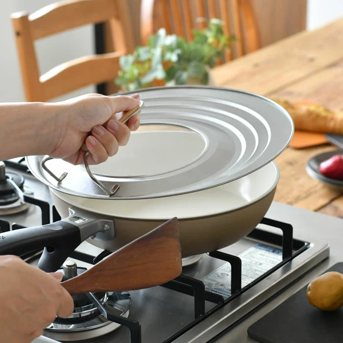 Kyoto Katsugu Stainless Steel Pan Lid with Glass Window 24-30cm - Image 8