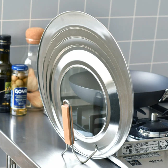 Kyoto Katsugu Stainless Steel Pan Lid with Glass Window 24-30cm - Image 9